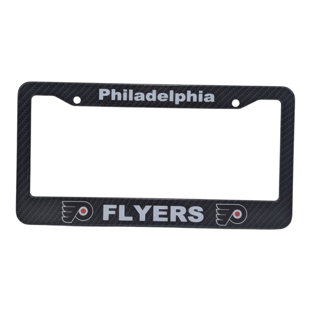 Philadelphia Flyers NHL Carbon Fiber License Plate Holder Frame